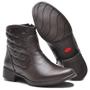 Imagem de Bota Botina Metalacê Feminina Cano Curto Couro