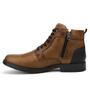 Imagem de Bota Boxer Couro Masculina Urbana Casual Mostarda