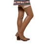 Imagem de Bota Cano Alto Feminina Over The Knee Moderna Moda Stretch Bico Fino Saltinho Baixo Confort