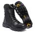 Imagem de Bota Cano Alto Motociclismo Masculina de Couro Bota Preta Coturno Cano Longo Moto