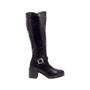 Imagem de Bota Cano Alto Salto Quadrado Fashion Feminina Mooncity