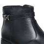 Imagem de Bota Cano Curto em Couro Amanda Block com Zíper Detalhe em Tira e Metal