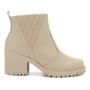 Imagem de Bota Cano Curto Feminina Nude - Comfortflex Gelo