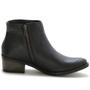 Imagem de Bota Cano Curto Lisa EC Shoes Com Zíper Lateral