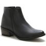 Imagem de Bota Cano Curto Lisa EC Shoes Com Zíper Lateral