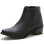 Imagem de Bota Cano Curto Lisa EC Shoes Com Zíper Lateral