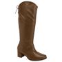 Imagem de Bota Cano Longo Salto Forrado Piccadilly 654050 Feminina - Camel