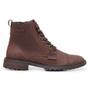 Imagem de Bota Casual Couro Masculino Cadarço Moda Moderno Elegante Resistente Confortável