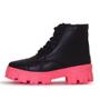 Imagem de Bota Casual Feminina Tratorada L.a. - 21600 - Preto e Pink