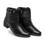Bota Casual Feminino Cano Curto Com Zíper na Lateral Preto - Bertelli Imagem de Bota Casual Feminino Cano Curto Com Zíper na Lateral Preto