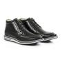 Imagem de Bota Casual Masculino Couro Legítimo High Leather Reverso - 1132 - Preto