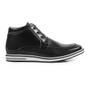 Imagem de Bota Casual Masculino Couro Legítimo High Leather Reverso - 1132 - Preto