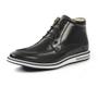 Imagem de Bota Casual Masculino Couro Legítimo High Leather Reverso - 1132 - Preto