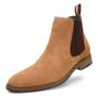 Imagem de Bota Chelsea Masculina Couro Suede Cano Baixo Macia Casual