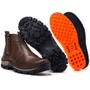 Imagem de Bota Chelsea Masculina de Couro Botina Masculina Solado tratorado Botina Chelsea Masculina Trabalho