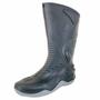 Imagem de Bota chuva impermeável moto motociclista motoboy motoqueiro motosafe cano preto solado cinzac/forro