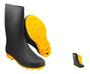 Imagem de Bota Chuva Motoboy Jardim Limpeza Solado Amarelo Preta 37/38