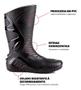 Imagem de Bota Chuva Motosafe Preta Impermeável Cano Longo Motoboy Motoqueiro