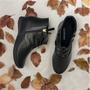 Imagem de Bota Comfortflex Marrom Franzido Salto Baixo Cano Curto 91302 Original