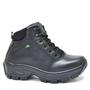 Imagem de Bota Coturno 100 Couro com C .A PVC Ref 01 Preto