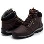 Imagem de Bota Coturno Adventure Trekking Resistente Para Trilhas e Trabalhos Pesados Café