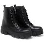 Imagem de Bota Coturno Casual Autem Originals com Cadarço Ziper Sola Borracha Tratorada