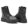 Imagem de Bota Coturno Casual Dk Shoes com Cadarço Zíper e Sola Borracha Costurada