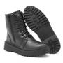 Imagem de Bota Coturno Casual Dk Shoes com Cadarço Zíper e Sola Borracha Costurada