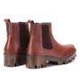 Imagem de Bota Coturno Casual em Couro Haldrys com Elastico Lateral e Sola Alta Tratorada