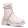 Imagem de Bota Coturno Casual Feminino Zíper Detalhe Tira e Sola Brilhante Confortável Tratorada