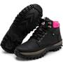 Imagem de Bota Coturno Casual HFAST Shoes com Recortes e Sola Tratorada Borracha