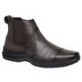 Imagem de Bota Coturno Casual Masculina Couro Macio Leve Resistente + Cinto