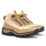 Imagem de Bota Coturno CAT Store Em Couro Creme  Biqueira PVC