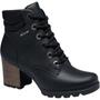 Imagem de Bota Coturno Couro Tratorada Salto Bloco Tendência G9791 Dakota Preto