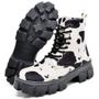 Imagem de Bota Coturno Feminina Tratorada Animal Print DUBUY 1104FG