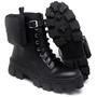 Imagem de Bota Coturno Feminina Tratorada Flatform Cano Curto Modelo Outono Inverno Classico Com Bag  Ref 022