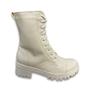 Imagem de Bota Coturno Feminina Trips Off White