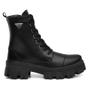 Imagem de Bota Coturno Feminino Cadarço Zíper Tratorado Lisa Casual