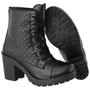 Imagem de Bota Coturno Feminino Cano Baixo Com Matelasse Cr Shoes 1706