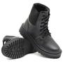 Imagem de Bota Coturno Feminino Masculino Sola Tratorada Elástico Preto DKshoes