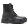 Imagem de Bota Coturno Feminino Masculino Sola Tratorada Elástico Preto DKshoes