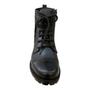 Imagem de Bota Coturno Feminino New Born Couro Legítimo Amarração 4854 Preto