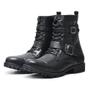 Imagem de Bota Coturno Feminino Sola Macia Com Zíper Cadarço Tira e Fivela Modelo Descontraído