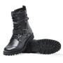 Imagem de Bota Coturno Feminino Sola Macia Com Zíper Cadarço Tira e Fivela Modelo Descontraído