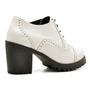 Imagem de Bota Coturno Feminino Top Franca Shoes Ankle Boot Confort Branco