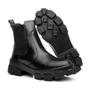 Imagem de Bota Coturno Feminino Tratorada Chelsea Elastico Puck Black