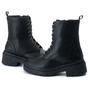 Imagem de Bota Coturno Feminino Tratorado Preto Estilo Shoes