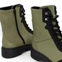 Imagem de Bota coturno feminino verde militar couro usaflex