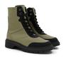 Imagem de Bota coturno feminino verde militar couro usaflex