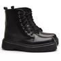 Imagem de Bota Coturno Freeport Preto De Amarrar